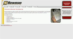 Desktop Screenshot of bowmanmfgnw.com