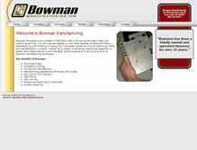Tablet Screenshot of bowmanmfgnw.com